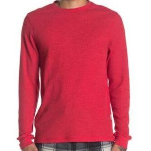 Perry Ellis Large Heathered Long Sleeve Thermal Shirt .3 colors: Red, Grey & Blk
